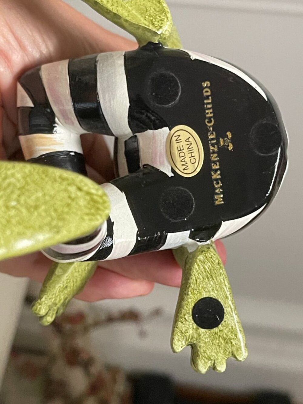 MacKenzie-Childs Fergal Frog Ledge Sitter-NEW - Picture 6 of 16